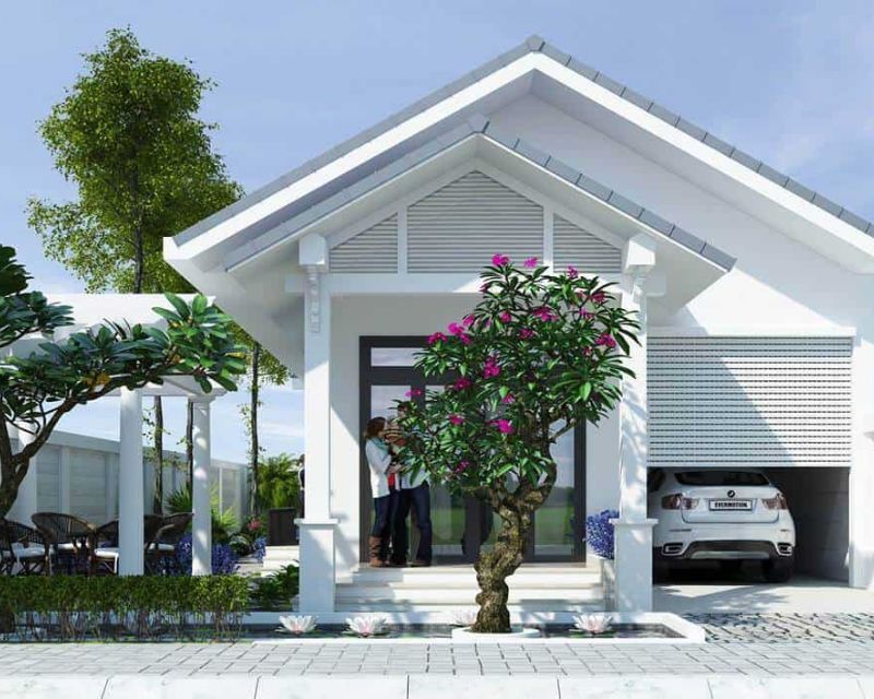 Nhà 1 tầng 5x20 mái Thái: Vừa đủ cho tổ ấm nhỏ